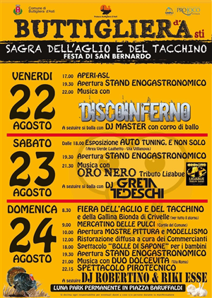 Sagra dell'aglio e del tacchino a Buttigliera d'Asti