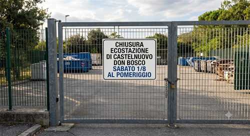 Ecostazioni Gaia. Chiusura straordinaria pomeridiana di sabato 01/08/2026.