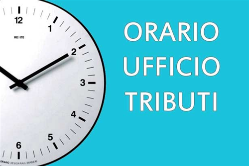 Variazione orari di apertura al pubblico dellUfficio Tributi